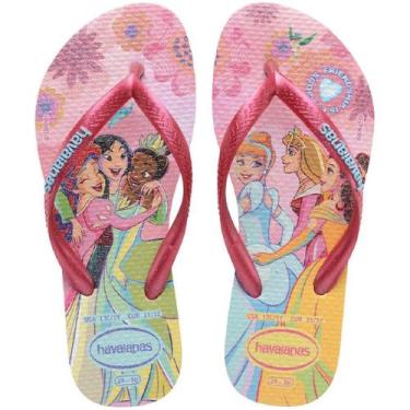 Imagem de Chinelo Havaianas Slim Princess - Rosa Glow, 33/34, Feminino, Rosa