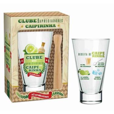 Imagem de Kit Caipirinha Clube da Caipirinha Copo 400ml - Brasfoot