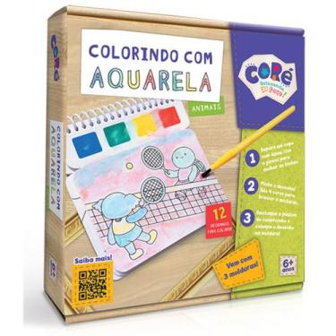 Imagem de Livro de Atividade Colorindo com Aquarela - Animais -Toyster