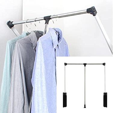 Imagem de Trilho de suspensão de elevação de guarda-roupa, trilho de guarda-roupa de roupas de el...