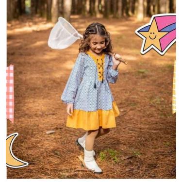 Imagem de Vestido crepe estampado - Bambollina