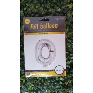 Imagem de Balão Metalizado Letra o - lully festas , Cinza