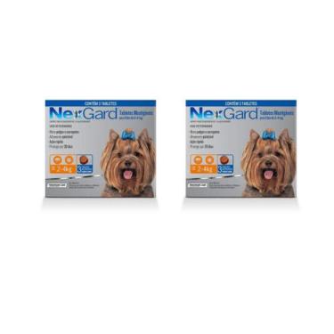 Imagem de 2 Nexgard Antipulgas Cães Até 4kg Combo 3 Comprimidos - Merial