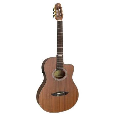 Imagem de Violão Giannini GNF-3 CEQ Eletroacústico Nylon Walnut Satin