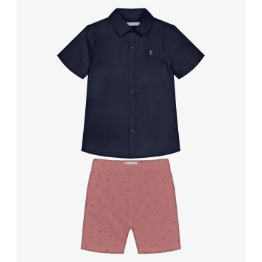 Imagem de Conjunto Infantil Camisa Com Bermuda Trick Nick Azul