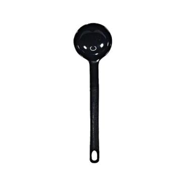 Imagem de Concha de Feijão Nylon para Cozinha Antiaderente Preto Talheres Julian