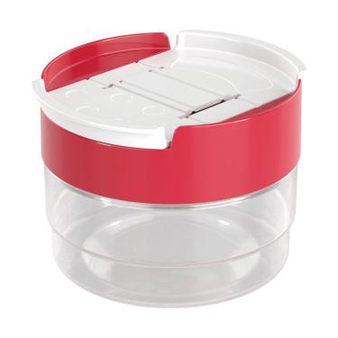 Imagem de Porta Condimentos Plástico Plasútil Plug Pet com Tampa Vermelha 140ml