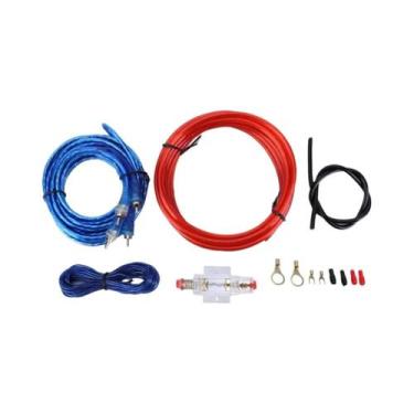 Imagem de Kit De Fiação Para Subwoofer Automotivo 1500/2000W, Cabos De Instalaçã