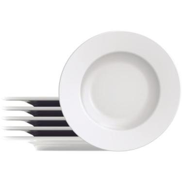 Imagem de Jogo de Prato Sobremesa Tramontina Porcelana 21cm 6 Peças Maria August