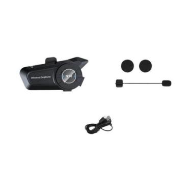 Imagem de Fone De Ouvido Bluetooth Para Capacete De Moto Y50 1800mAh Com Longa D