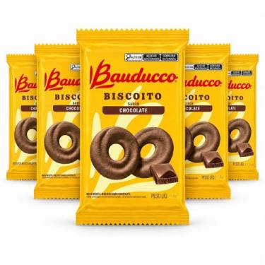 Imagem de Kit 30 Biscoito Bauducco Sachê Amanteigados Chocolate 11,8gr, 30 unida