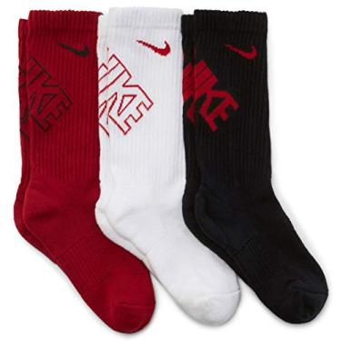 Imagem de Nike Boy`s Performance Cushioned Dri FIT Crew Socks 3 Pack