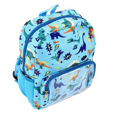 Imagem de Mochila infantil fofa, mochila pré-escolar moderna com estampas fofas para parque para escola (azul-celeste)