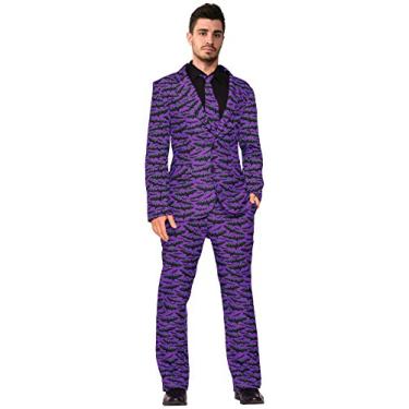 Imagem de Forum Novelties Fantasia masculina de morcego e gravata GG, Roxa, X-Large