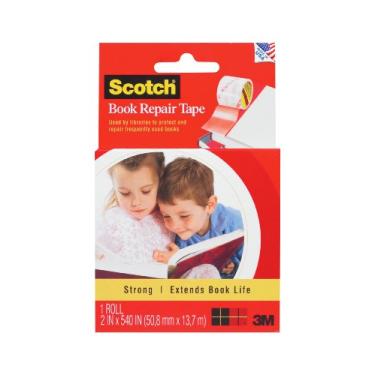 Imagem de Fita adesiva Scotch Book 845, Crystal Clear, 2 Inches x 15 Yards