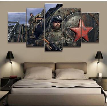 Imagem de Quadro Decorativos Jogo Xodo com 5 peças 130x65 1