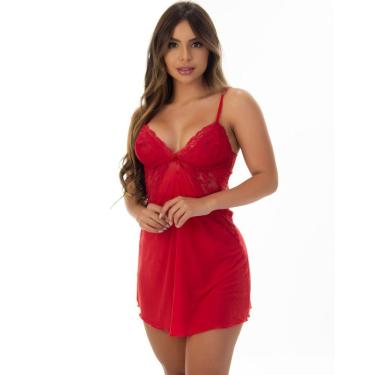 Imagem de Camisola Sensual Costas Nua com Calcinha Fio | 6096