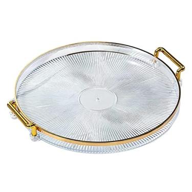 Imagem de KESOTO - Bandeja de Servir Nórdica com Alças, Prato de Doces, Travessas, Bandeja de Comida para Camarim, Talheres, Decoração, Claro