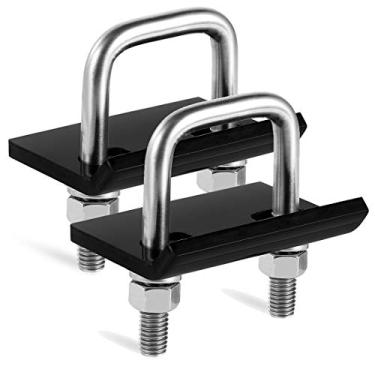 Imagem de Apertador de engate CZC Auto 304 de aço inoxidável resistente para estabilizador de engate de travamento resistente de 1,25 de 5 cm, estabilizador de engate de travamento livre de ferrugem para suporte de carretel de carga, suporte de reboque de bicicleta, suporte de esfera ...CZC AUTO 2 Pack preto 