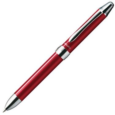 Imagem de Pentel Caneta multifuncional Vicuna EX, caneta esferográfica fina, lapiseira de 0,5 mm, corpo vermelho (BXW1375B)