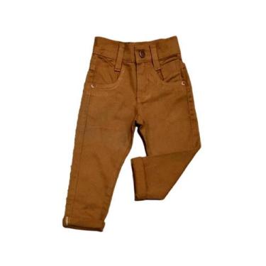Imagem de Calça Jeans Cores Masculina Infantil Juvenil Tamanho 1 Ao 16 - Pó-Pô-P