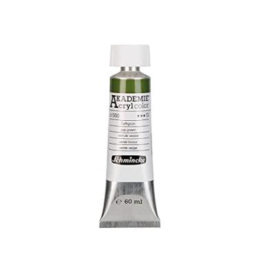 Imagem de Schmincke - AKADEMIE® Acryl cor, verde bexiga em tubo de 60 ml, 23560011, tinta acrílica fina para artistas, brilhante, muito resistente à luz e sem cádmio, técnica mista