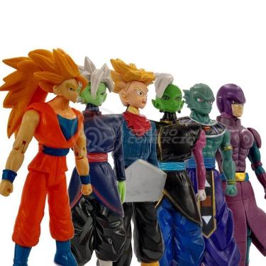 Imagem de Kit 6 Bonecos Dragon Ball Super Goku Ssj3, Zamasu