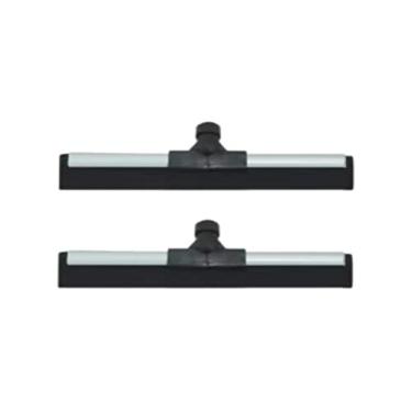 Imagem de Kit 2 Rodos de Metal 40cm EVA Duplo Reforçado Sem Cabo Alta Resistência e Eficiência para Limpeza Profissional e Doméstica de Pisos Molhados, Banheiros, Cozinhas e Garagens Puxa e Seca com Precisão