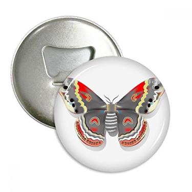 Imagem de Borboleta de pipa 3D em estilo chinês abridor de garrafas ímã de geladeira emblema multifuncional