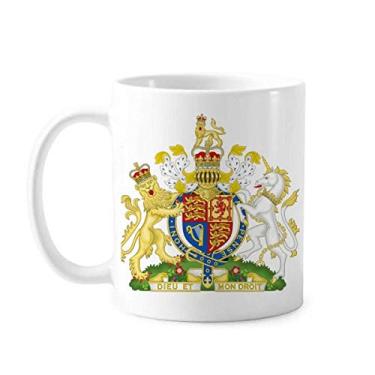 Imagem de Caneca com emblema nacional do Reino Unido Europa cerâmica xícara de porcelana de café louça