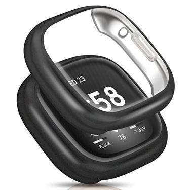 Imagem de ORIbox Capa ultrafina compatível com Fitbit Versa 2 Smartwatch, TPU HD, capa protetora completa resistente a arranhões e absorção de choque