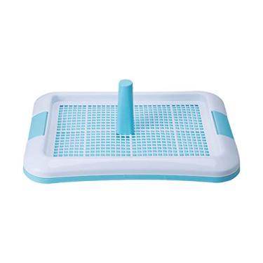 Imagem de Bandeja de penico portátil para cães, mantenha o chão limpo, caixa de areia antiderrapante, suporte para tapete de mictório, toalete para cães, para treinamento de xixi, gatos, banheiro, cachorro ouri