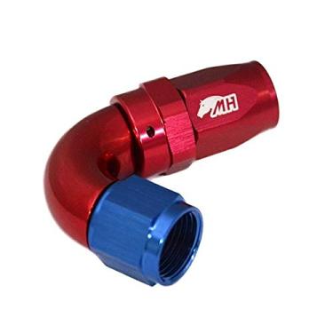 Imagem de Conexão 8AN / AN8 Curva 120° graus para Mangueira Aeroquip - American (Azul e Vermelha)
