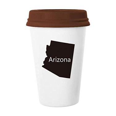 Imagem de Arizona – Caneca de cerâmica com mapa dos Estados Unidos da América