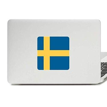 Imagem de Adesivo de vinil com bandeira nacional da Suécia para laptop e decoração de PC