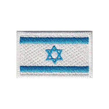 Imagem de Patch Bordado - Bandeira Israel Pequena BD50058-15P Termocolante Para Aplicar