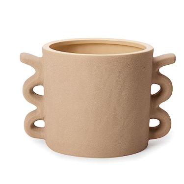 Imagem de Cachepot em Cerâmica Cinza com Alças