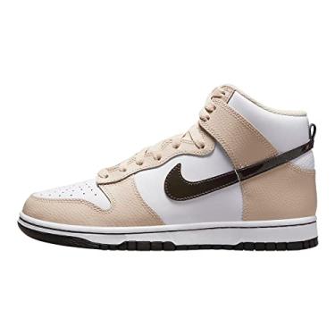 Imagem de Nike T nis feminino Dunk High WMNS DD1869 102 Futebol Cinza - Tamanho, Branco/veludo marrom - sanddrift, 7