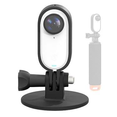 Imagem de HUAYUWA Suporte de moldura de câmera compatível com Insta360 GO3 Capa protetora para câmera de ação com suporte adaptador rosqueado de 0,6 cm para acessórios Insta 360 GO 3