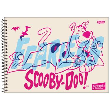 Imagem de Caderno de Cartografia Scooby Doo 80 Folhas Jandaia 1033401