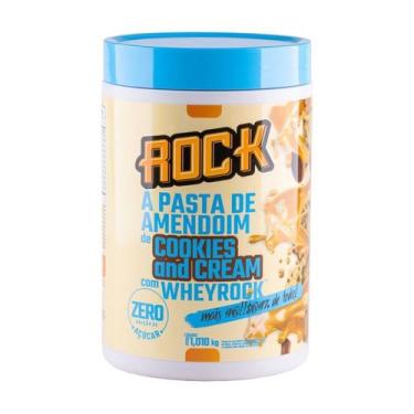 Imagem de Pasta De Amendoim Whey Rock (1Kg) - Sabor: Cookies And Cream C/ Whey R