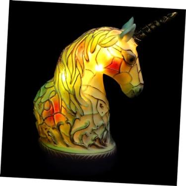 Imagem de SEWOART candeeiro de mesa decorativo de animais luz de cavalo personalizada luminárias de cabeceira infantil decoração luz noturna lâmpada de resina candeeiros de mesa modernos conduziu