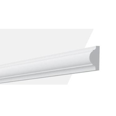 Imagem de Boiserie Rodameio de Poliestireno M4 20mm x 200cm x 4cm Branco