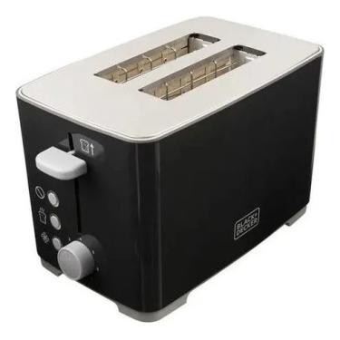 Imagem de Torradeira Elétrica Tostadeira Black Decker Em Aço Inox 800w torradeira eletrica tostadeira tostador pão forma inox torre
