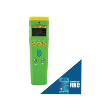 Imagem de Medidor Monóxido Carbono Digital Escala 0 A 999 Ppm Co-4000 Portátil Instrutherm Certificado Calibração Acreditada Rbc