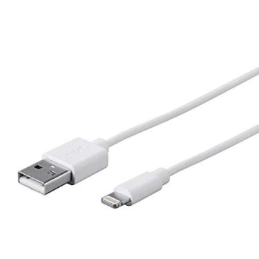 Imagem de Monoprice Cabo de carregamento Lightning para USB Tipo-A – Certificado Apple MFi, 9 m, Branco – Série Essential