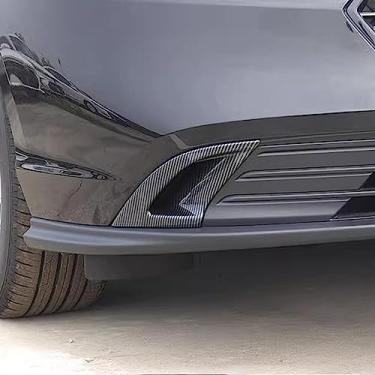 Imagem de ZiWen Novo para-choque dianteiro saída de ar refletor traseiro para Honda Accord 2023 2024 (impressão de fibra de carbono, frontal)