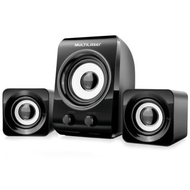 Imagem de Caixa de Som 2.1 Multilaser SP172 - 14W RMS - USB-Unissex