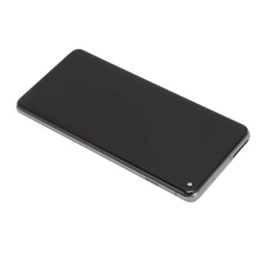 Imagem de Substituição da Tela de Toque do Display LCD, Montagem da Tela do Telefone Celular Posição Precisa do Furo Alta Sensibilidade 6,1 Polegadas para S10 G973W G9730 (Cinza)