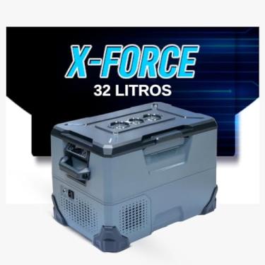 Imagem de Geladeira Portátil Maxiclima Xforce - Refrigeração Eficiente Quadrivolt - 12v-24v - Design Premium (verde, 46 Litros)